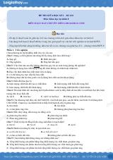 Đề thi giữa kì 1 KHTN 8 Cánh diều - Đề số 8